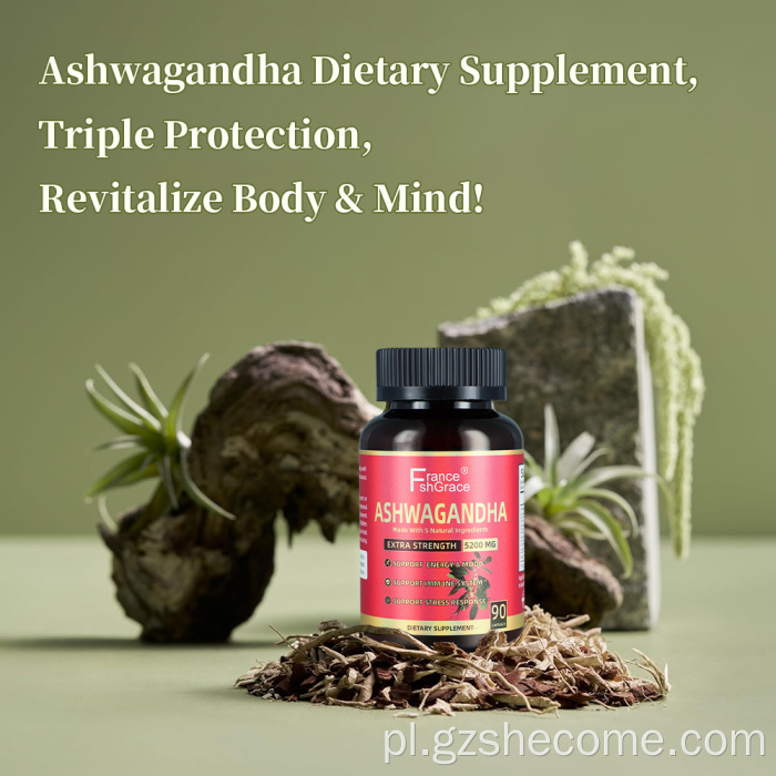 Ashwagandha Root Capsules Zdrowie psychiczne Ashwagandha kapsułki